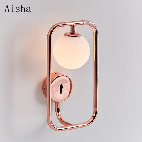 Creative minimalist rotating decorative wall light - vue 2 sur 7