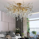 Nordic crystal chandelier with LED lighting for indoor decoration