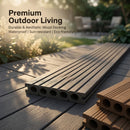 Outdoor wpc decking boards 100x14x2.5 non-slip