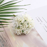 Mini artificial hydrangea flower bouquet for decoration and crafts