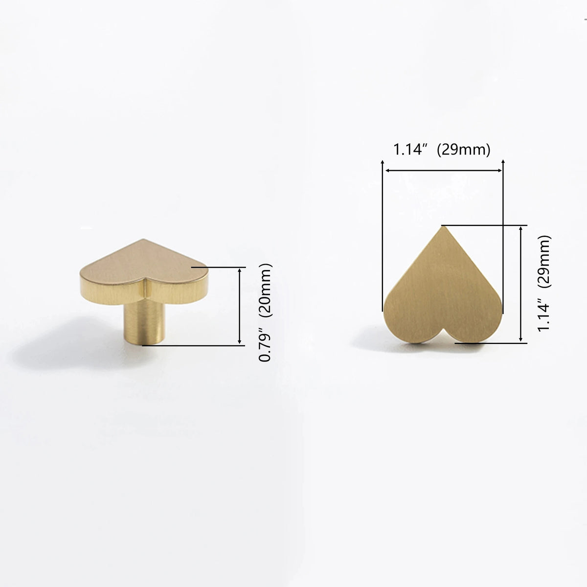 heart shaped brass wall hooks for cute accessories