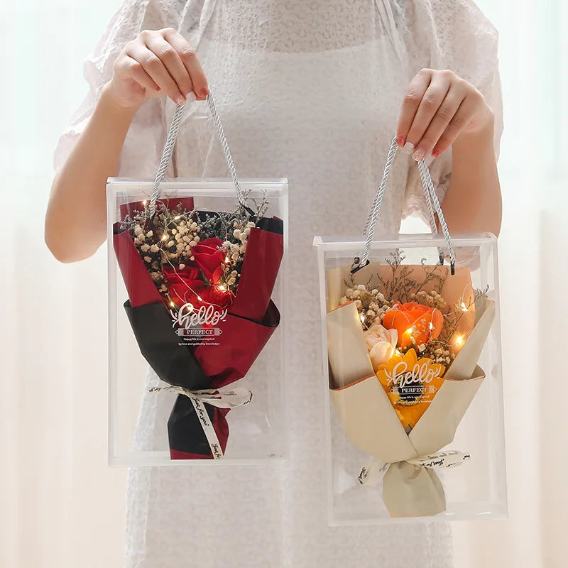 Artificial rose bouquet gift for Valentine’s Day wedding decorations
