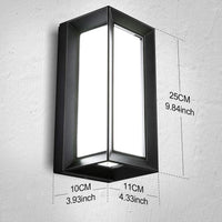 Waterproof LED wall light for outdoor garden patio