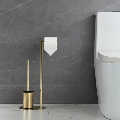 Stainless steel toilet brush with removable holder - vue 7 sur 6