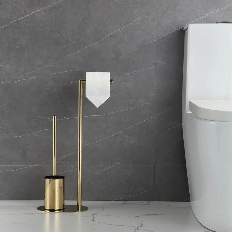 Stainless steel toilet brush with removable holder - vue 6 sur 6