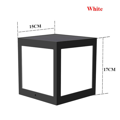 Decorative solar column lantern for garden and outdoor - vue 15 sur 20