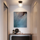 Modern simple Nordic LED glass ball ceiling light