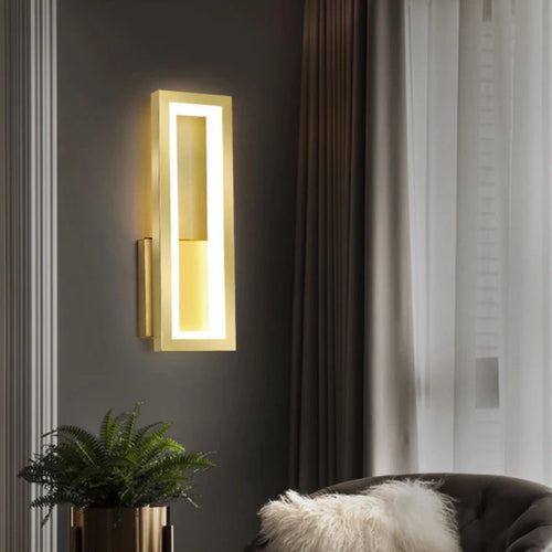 Modern minimalist LED wall light for interior decoration - vue 4 sur 12