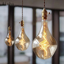Retro glass pendant light in modern minimalist style