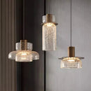 Retro crackled glass chandelier for modern interiors