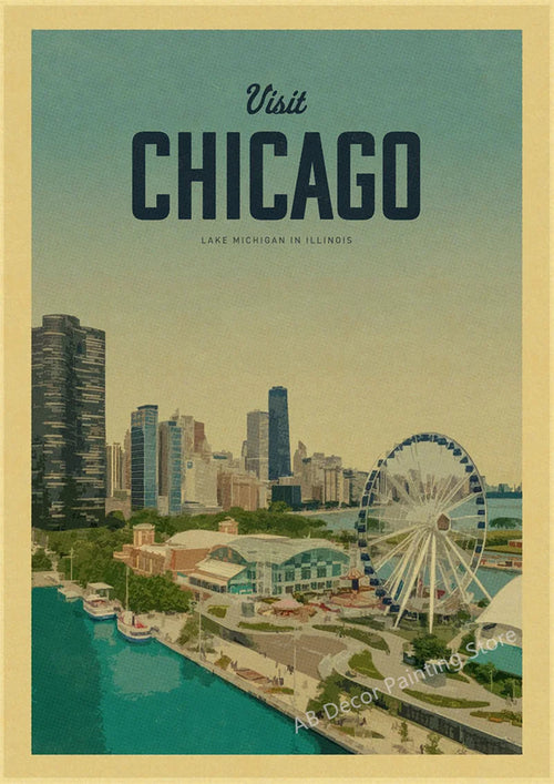 Retro travel poster for tourism enthusiasts