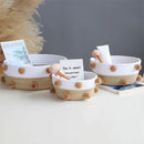 cotton rope storage baskets for home organization