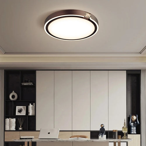 Modern luxury ring ceiling light for interiors - vue 4 sur 12