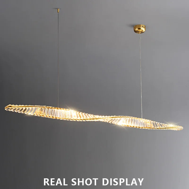 Modern crystal chandelier for an elegant atmosphere - vue 4 sur 11
