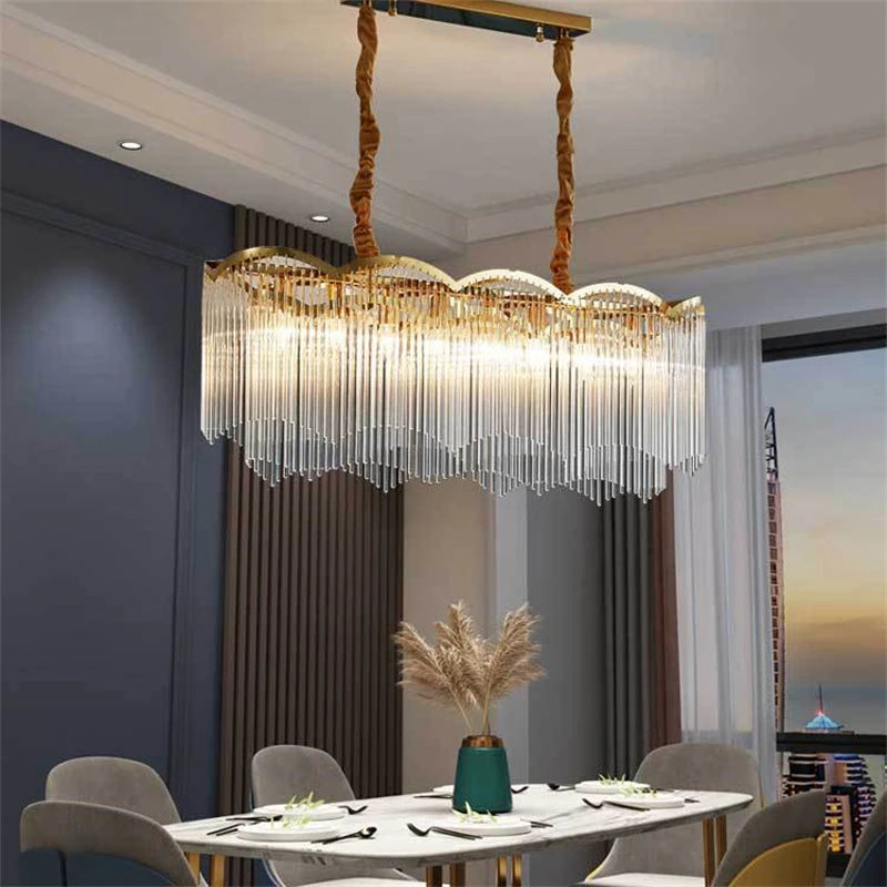 Modern luxury crystal chandelier for interiors - vue 4 sur 10