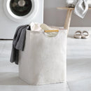 foldable storage basket for dirty laundry with handle