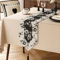 Vintage floral table runner country style