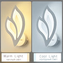 Modern LED leaf wall light for indoor lighting