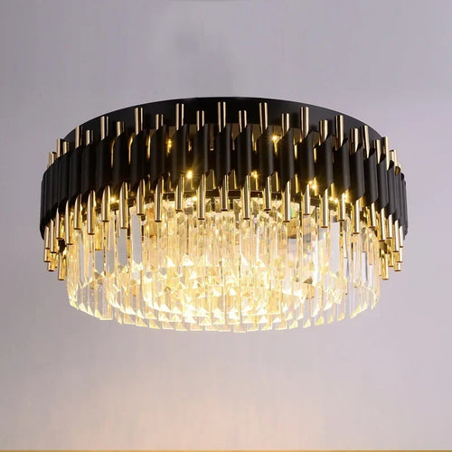 Nordic decorative crystal LED pendant ceiling light - vue 3 sur 12
