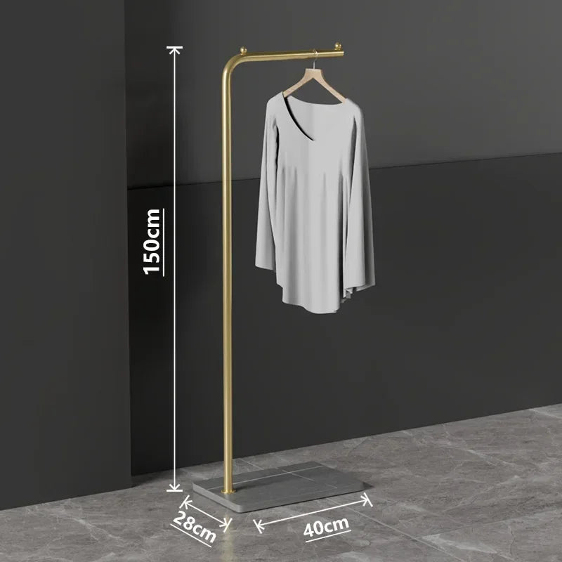 lightweight and modern Nordic clothes rack for stylish storage - vue 7 sur 41