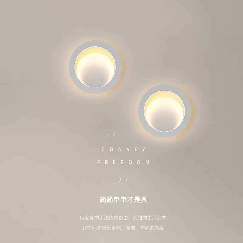 Modern minimalist LED wall light for indoor use