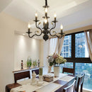 Classic American country style retro wrought iron chandelier