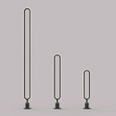 Minimalist round outdoor LED garden and pathway lamp