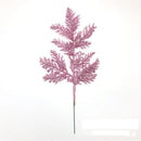Christmas pine leaves glitter for DIY wreath and tree decoration