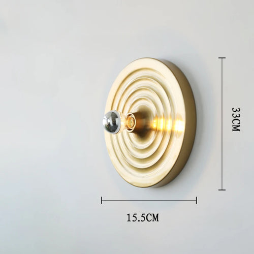Bauhaus UFO art galvanised LED wall light decoration - vue 14 sur 14