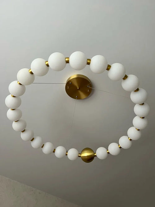 Nordic LED acrylic decorative pendant chandelier - vue 7 sur 19