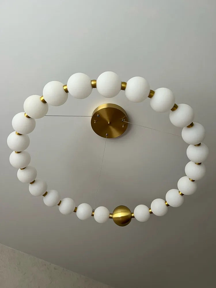 Nordic LED acrylic decorative pendant chandelier - vue 6 sur 19