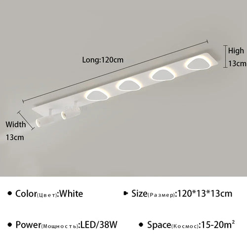 Modern LED ceiling light for interior decor and decorative lighting - vue 14 sur 18