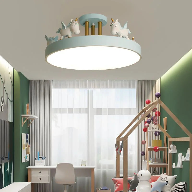 Colourful LED ceiling light for children's room safe decorative lighting - vue 4 sur 15
