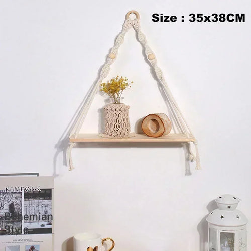 rope and wood wall swing for Nordic decoration - vue 11 sur 13