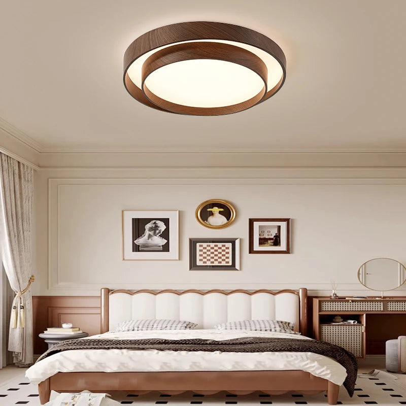 Full spectrum ceiling light with eye protection wabi-sabi design