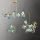 Modern blue glass pendant light for hallway, bar or bedroom