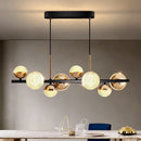 Modern glass LED chandelier for interior decoration