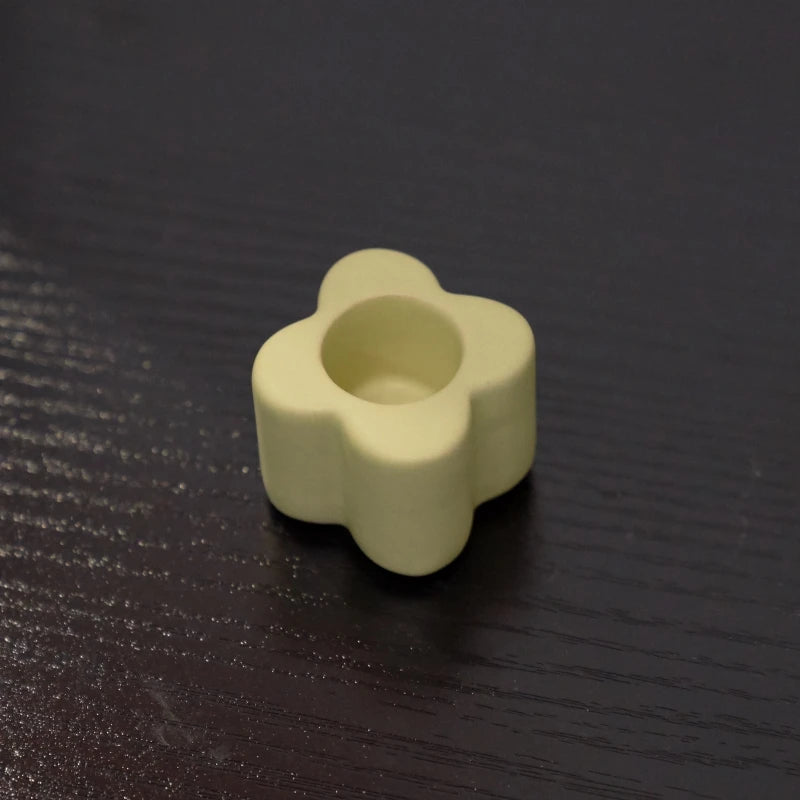 ceramic candlestick for decoration and jewelry holder