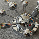 Medieval space style chrome metal wall light for restaurants
