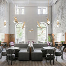 Artistic dimmable LED pendant chandelier
