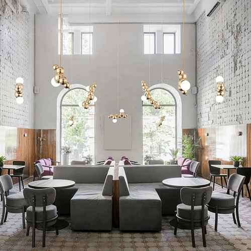 Artistic dimmable LED pendant chandelier - vue 7 sur 16