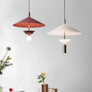 Modern indoor metal pendant light with soft illumination