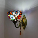 Mediterranean glass wall light vintage style LED lighting