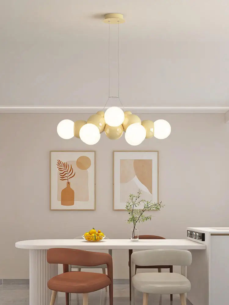 Modern iron LED chandelier for interior decoration - vue 4 sur 12