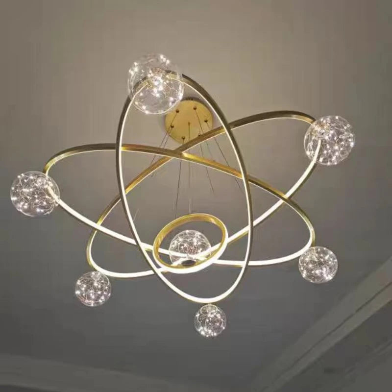 Minimalist nordic star chandelier for modern decor - vue 6 sur 12