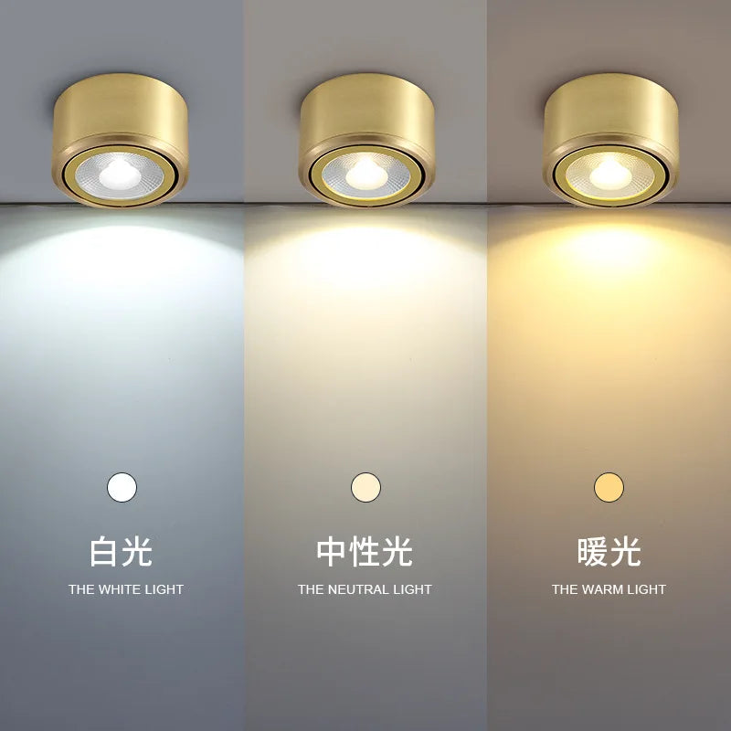 Modern copper ceiling light for indoor lighting