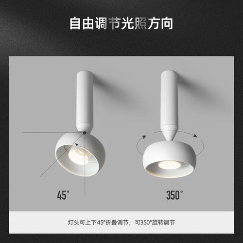Minimalist Nordic ceiling light for indoor and outdoor use - vue 5 sur 10