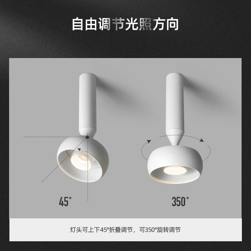 Minimalist Nordic ceiling light for indoor and outdoor use - vue 5 sur 10