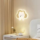 Decorative cloud bear wall light for children's bedroom