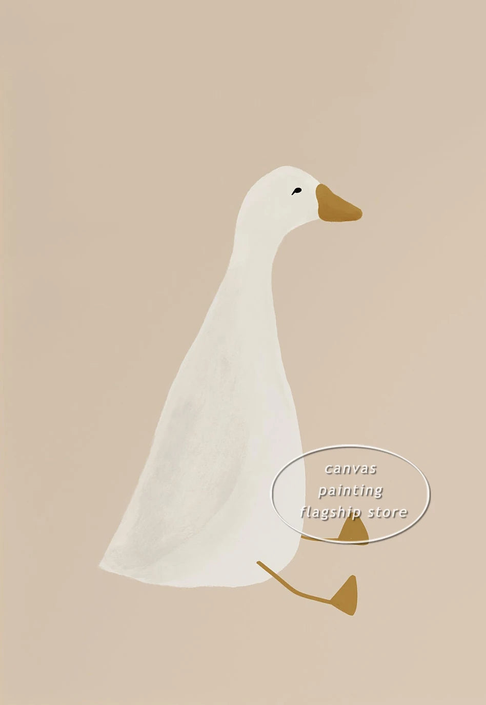Cute goose canvas posters for children's room decor